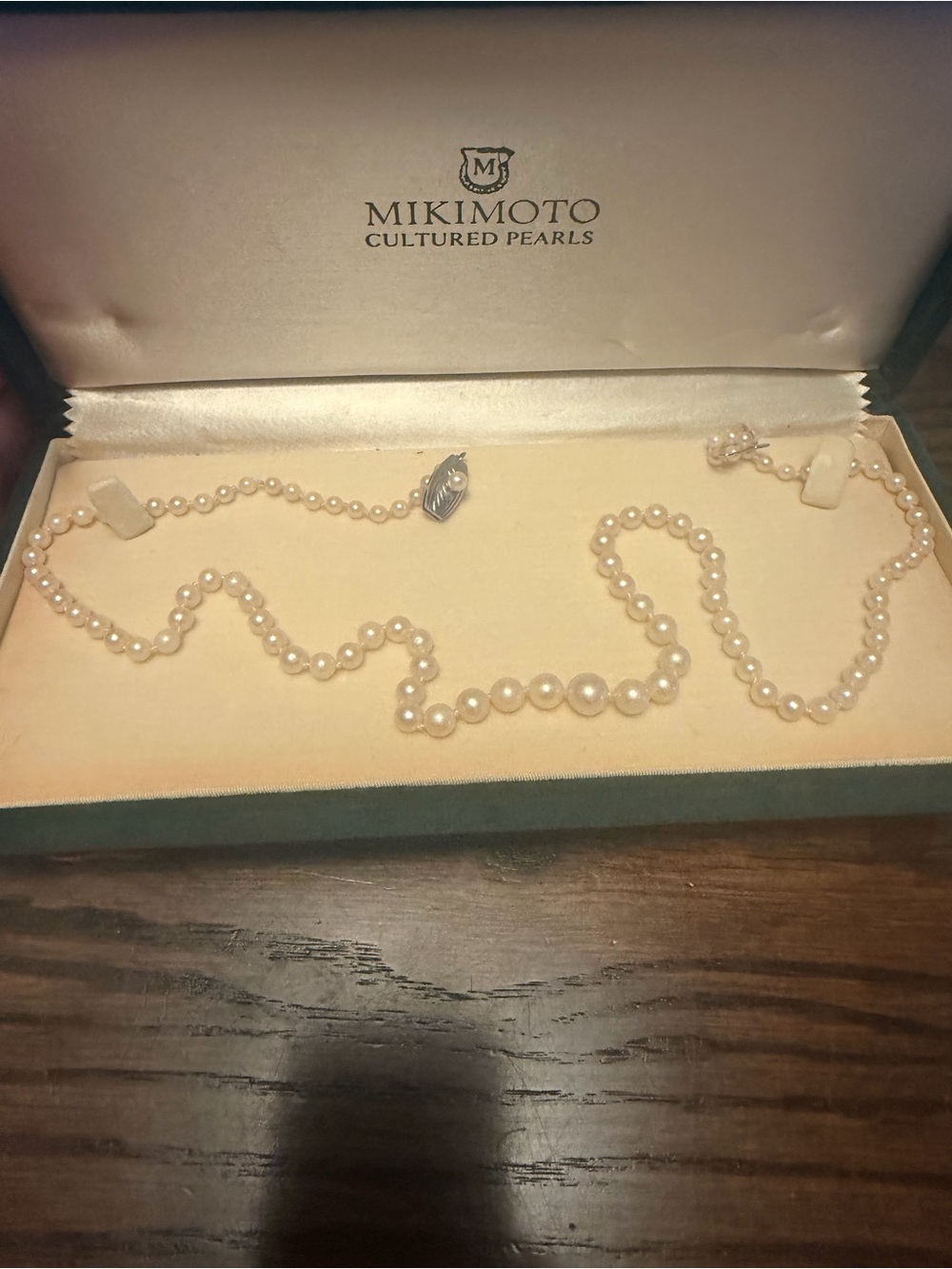 Mikimoto Akoya Cultured Pearl Necklace - White Pearls.